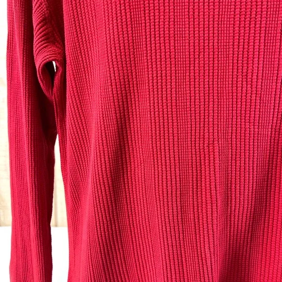 Polo Ralph Lauren Red Waffle Knit Long Sleeve Thermal Shirt X-Large - Picture 8 of 16